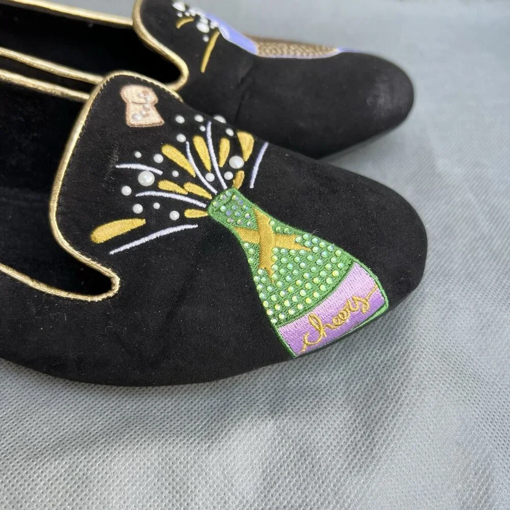 J.Renee Black and Gold Women's Shoes - Picture 6 of 8